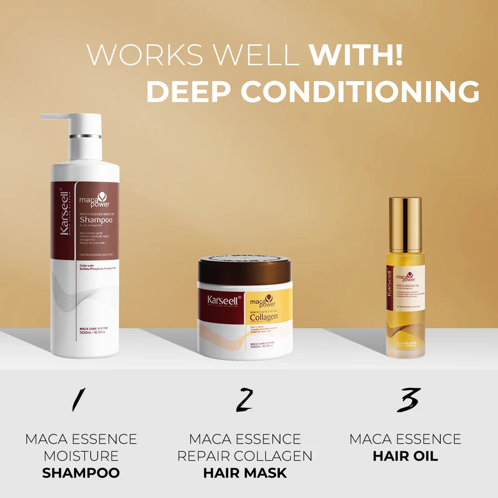 Karseell Collagen Hair Mask Argan Oil Shampoo Deluxe Set