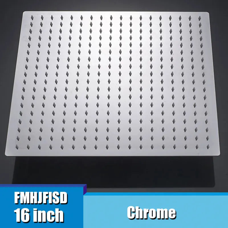 Fmhjfisd Square Ultrathin Ceiling Mount Shower Head Stainless Steel