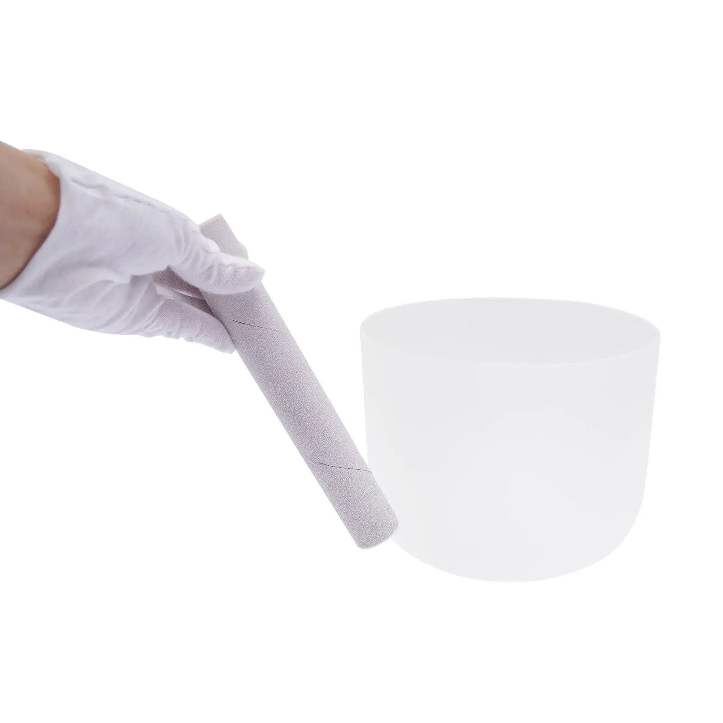 Frosted Quartz Crystal Singing Meditation Bowl With Pure Harmony Tone