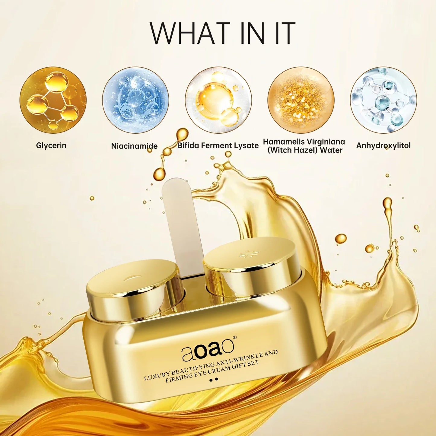 Aoao Niacinamide Hyaluronic Acid Day And Night Eye Cream