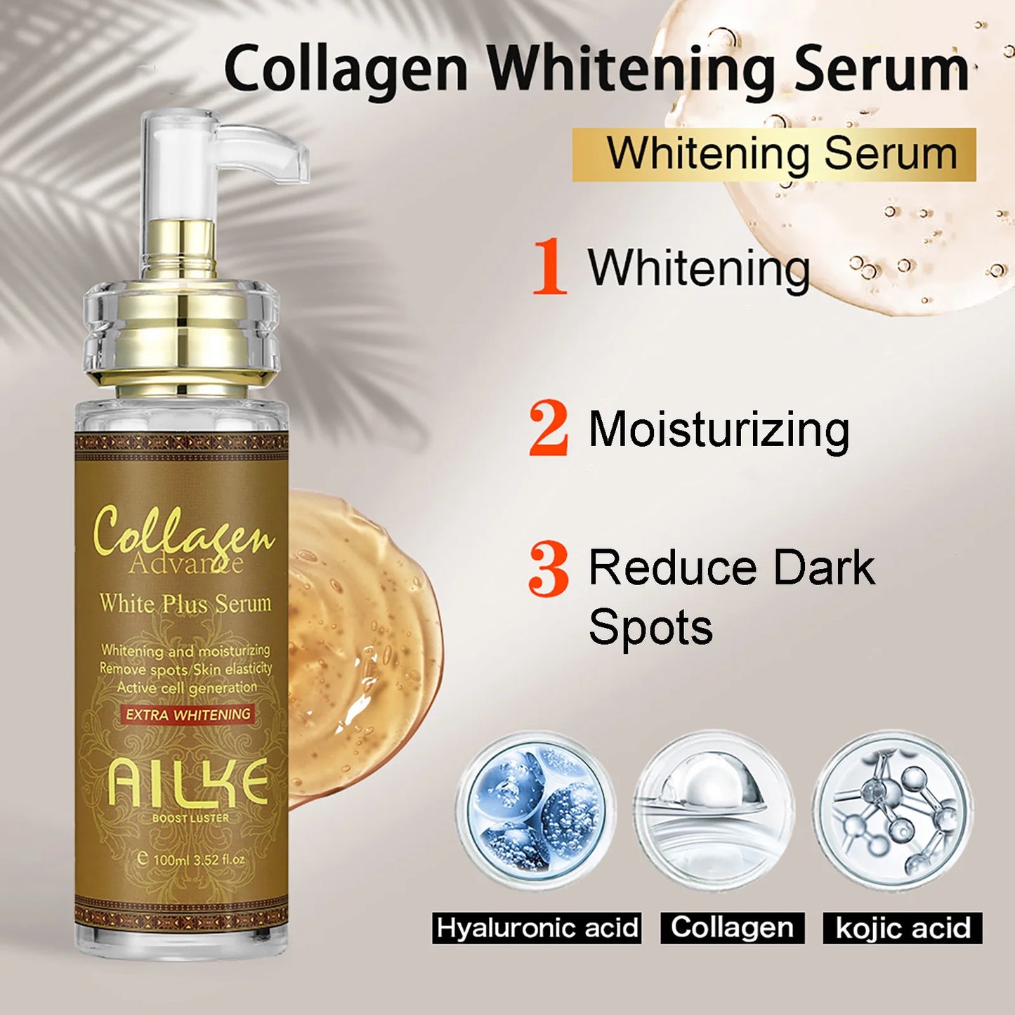AILKE Skin Whitening Serum for Face and Dark Spots