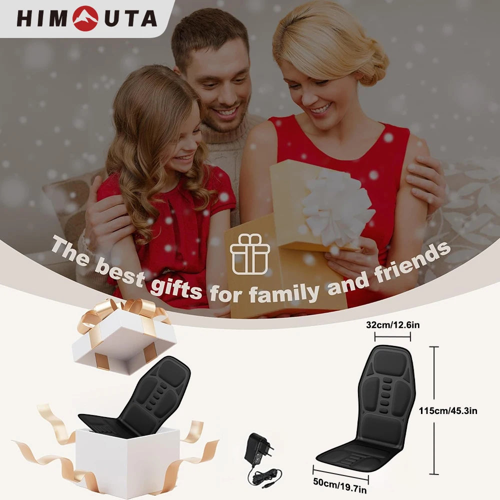HIMOUTA Full Body Back Massager Chair Cushion With Heat