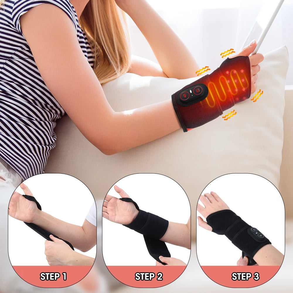 Hailicare 36 LED Beads 660nm 850nm Red Light Heating Wrap