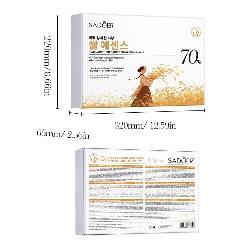 Rice Moisturizing Anti Wrinkle Face Kit For All Skin Types