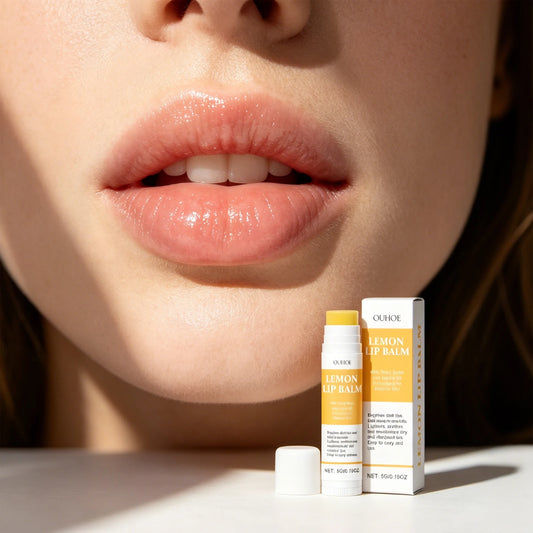 OUHOE 5G Lemon Ginger Lip Balm Moisturizing Nourishing Hydrating Care