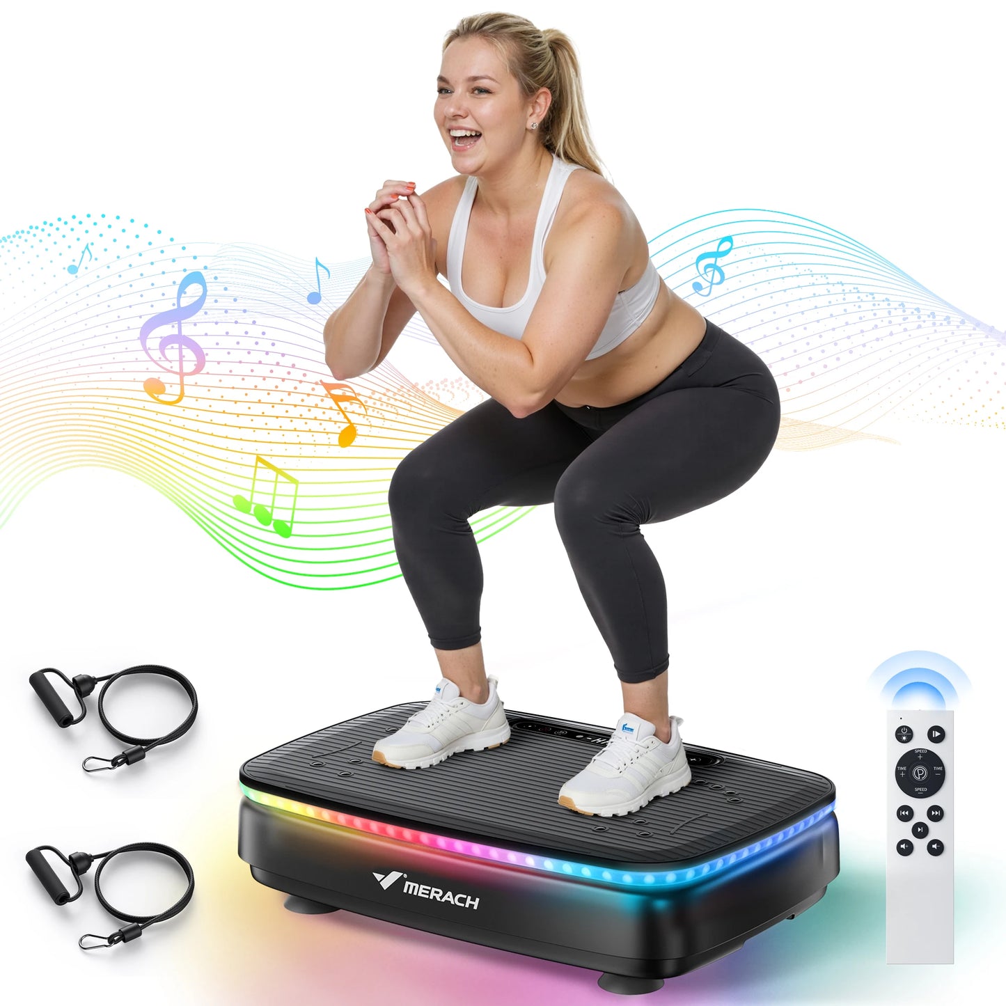 Merach Vibration Plate Exercise Machine With Remote Control
