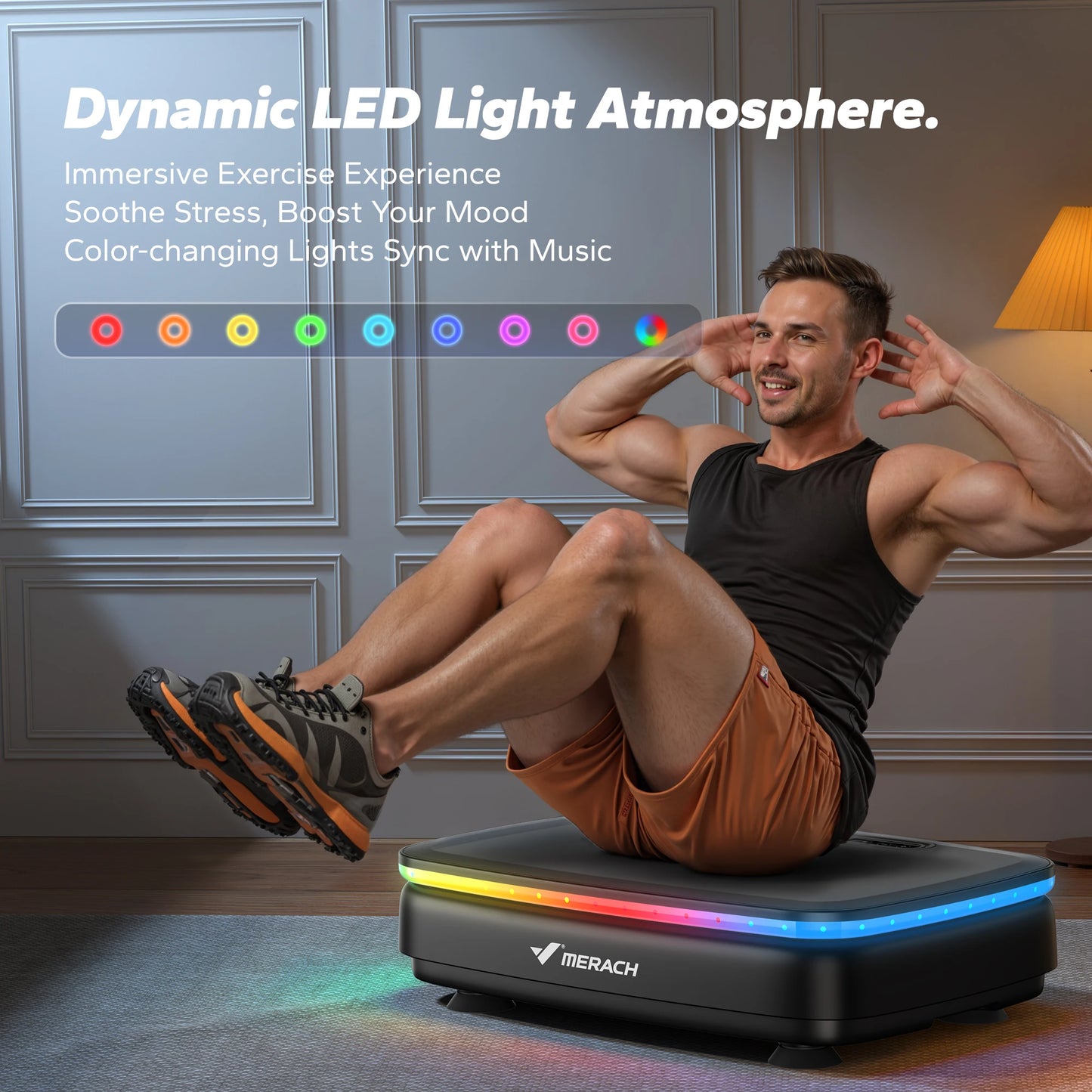 Merach Vibration Plate Exercise Machine With Remote Control