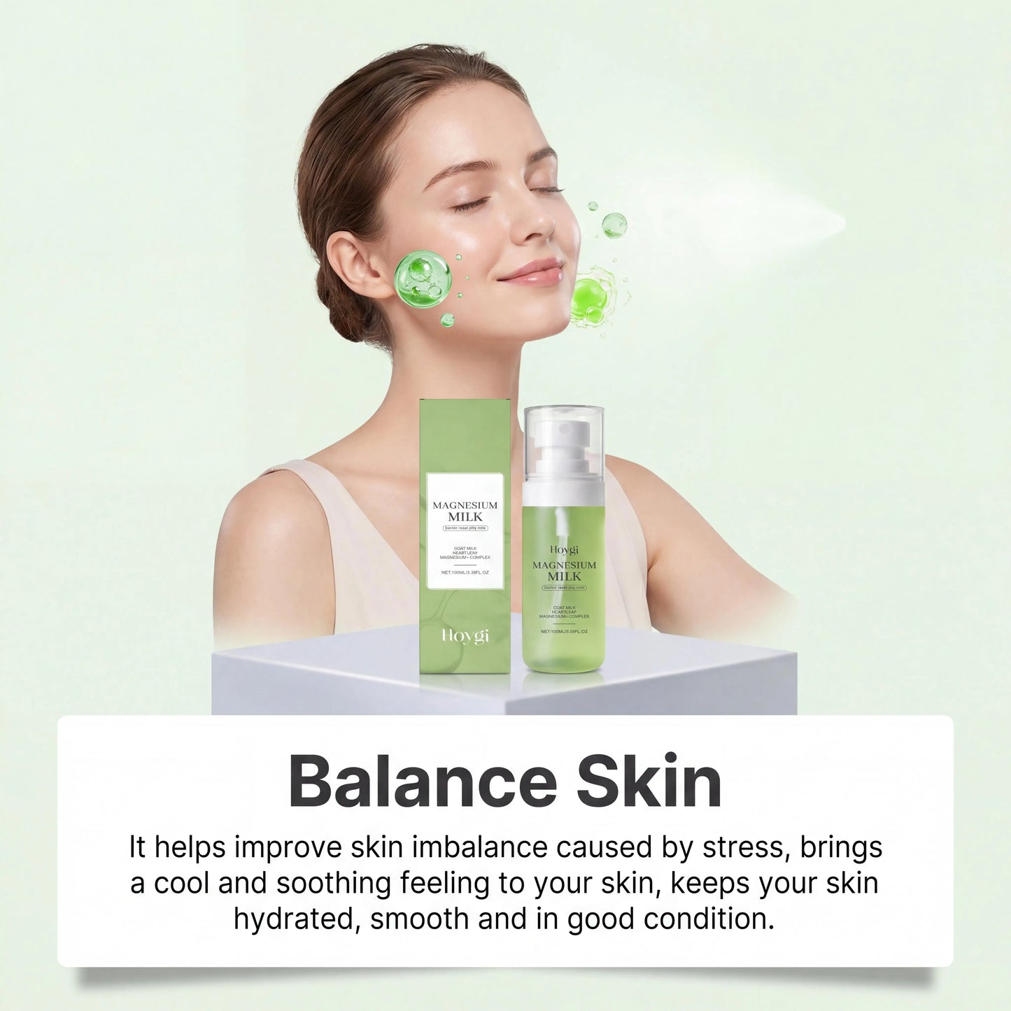 Hoygi Magnesium Milk Jelly Toner Mist Moisturizing Facial Spray