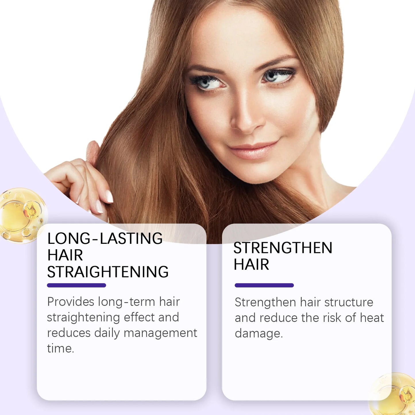 Keratin Hair Straightening Cream For Repair And Frizz Control