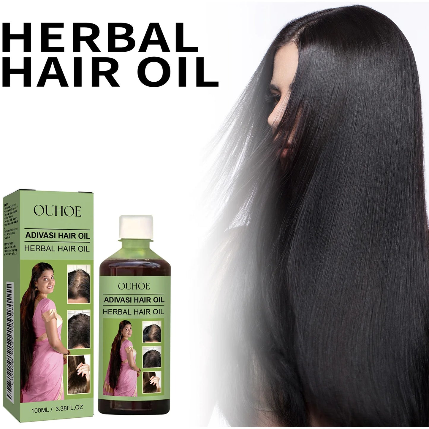 OUHOE Herbal Hair Care Oil For Scalp Nourishment And Strengthening