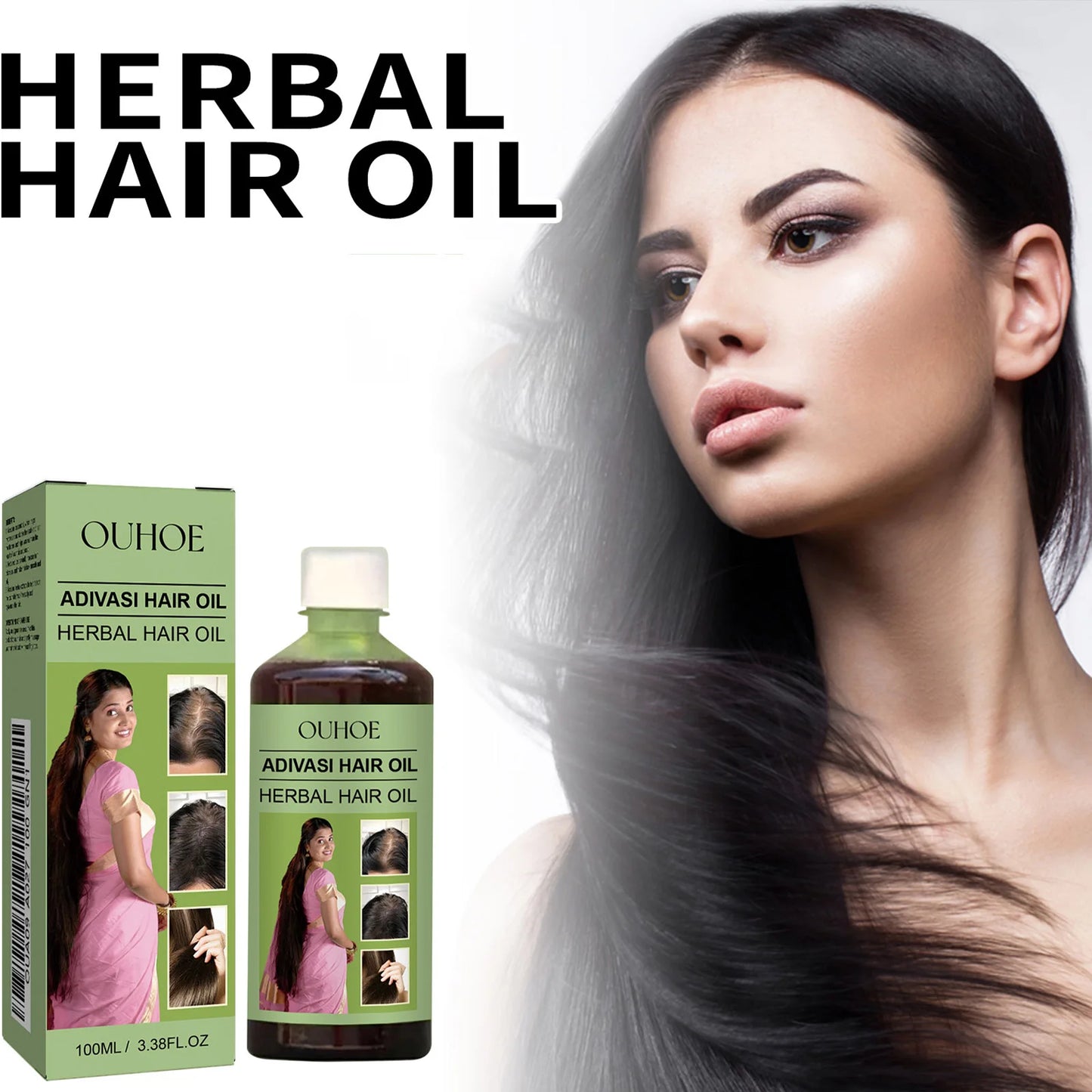 OUHOE Herbal Hair Care Oil For Scalp Nourishment And Strengthening
