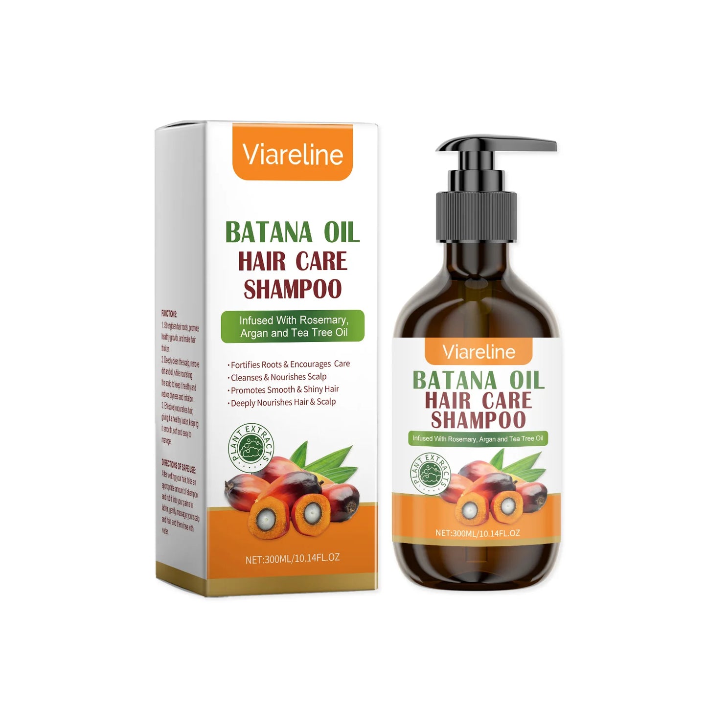 Viareline Batana Oil Hair Shampoo Gentle Cleansing Formula