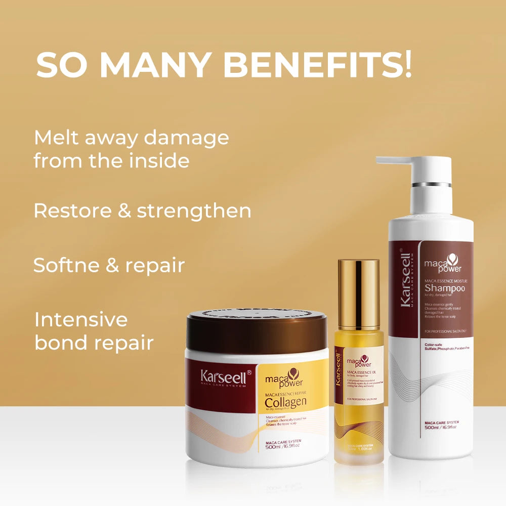 Karseell Collagen Hair Mask Argan Oil Shampoo Deluxe Set