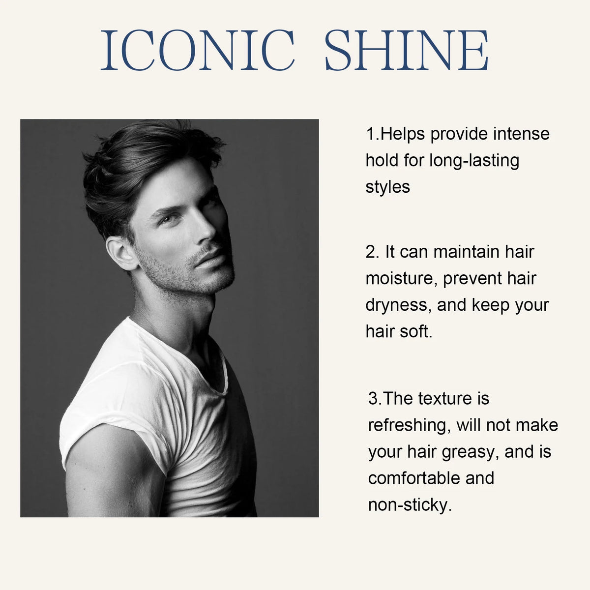 Hoegoa Men Strong Hold Hair Styling Wax For Moisturizing Scalp
