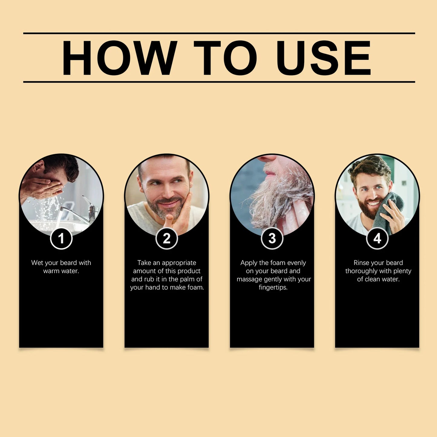East Moon Men Bubble Beard Wash Gel Moisturizing And Refreshing