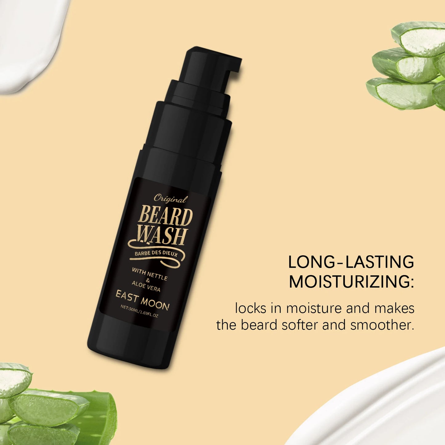 East Moon Men Bubble Beard Wash Gel Moisturizing And Refreshing