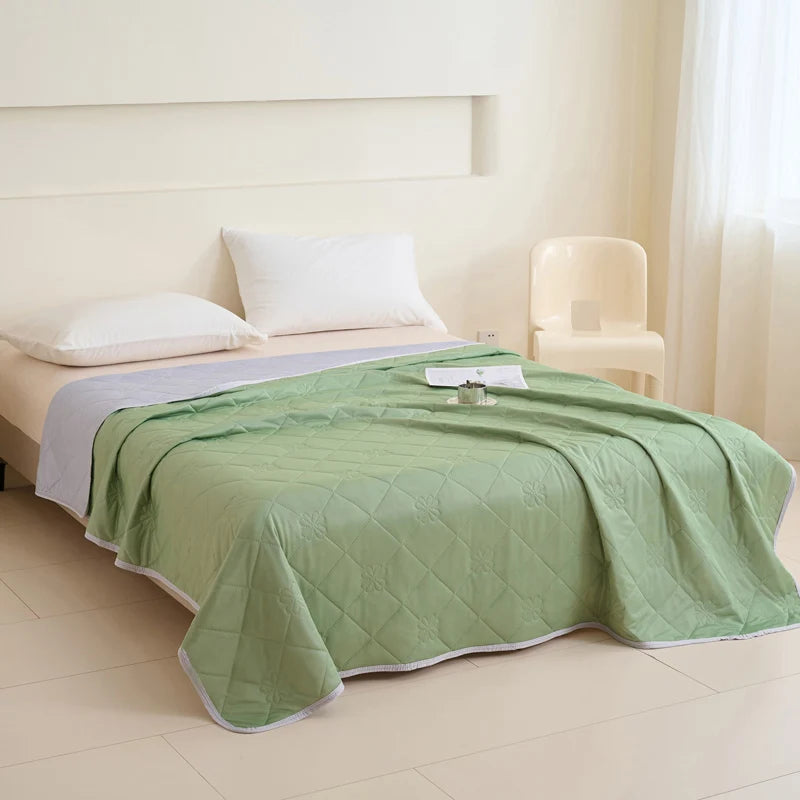 ROSEKIND Cooling Blanket Dual Sided Lightweight Summer Polyester Throw