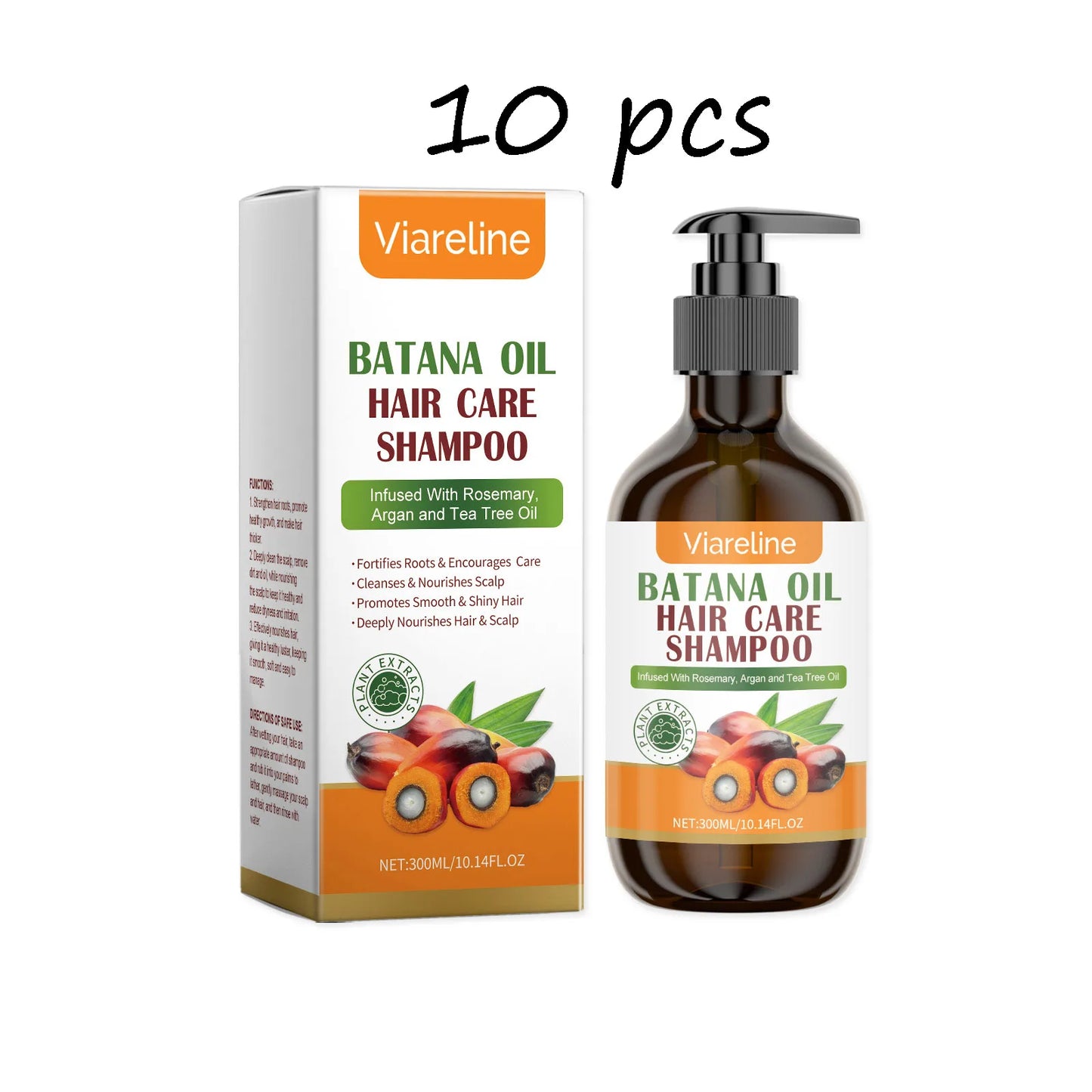 Viareline Batana Oil Hair Shampoo Gentle Cleansing Formula