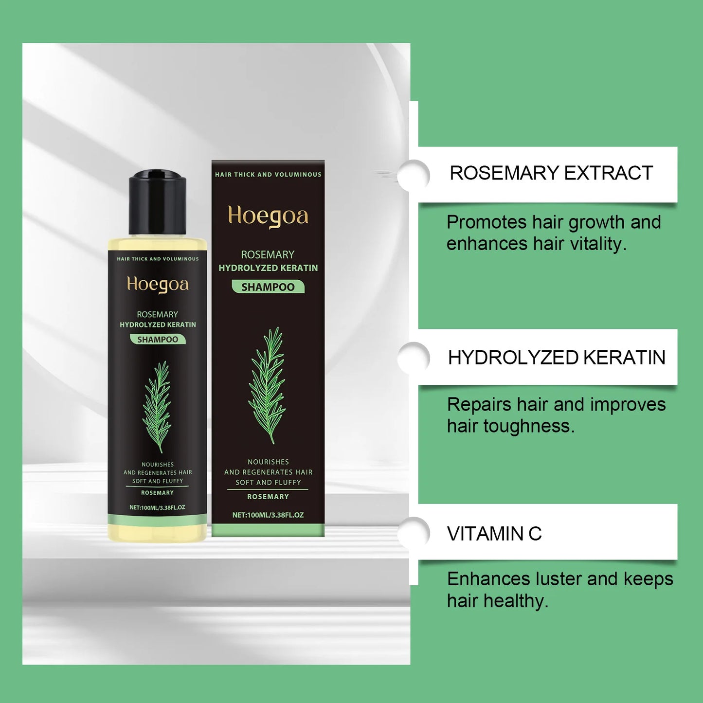 Hoegoa Rosemary Shampoo For Boosting Volume And Reducing Breakage