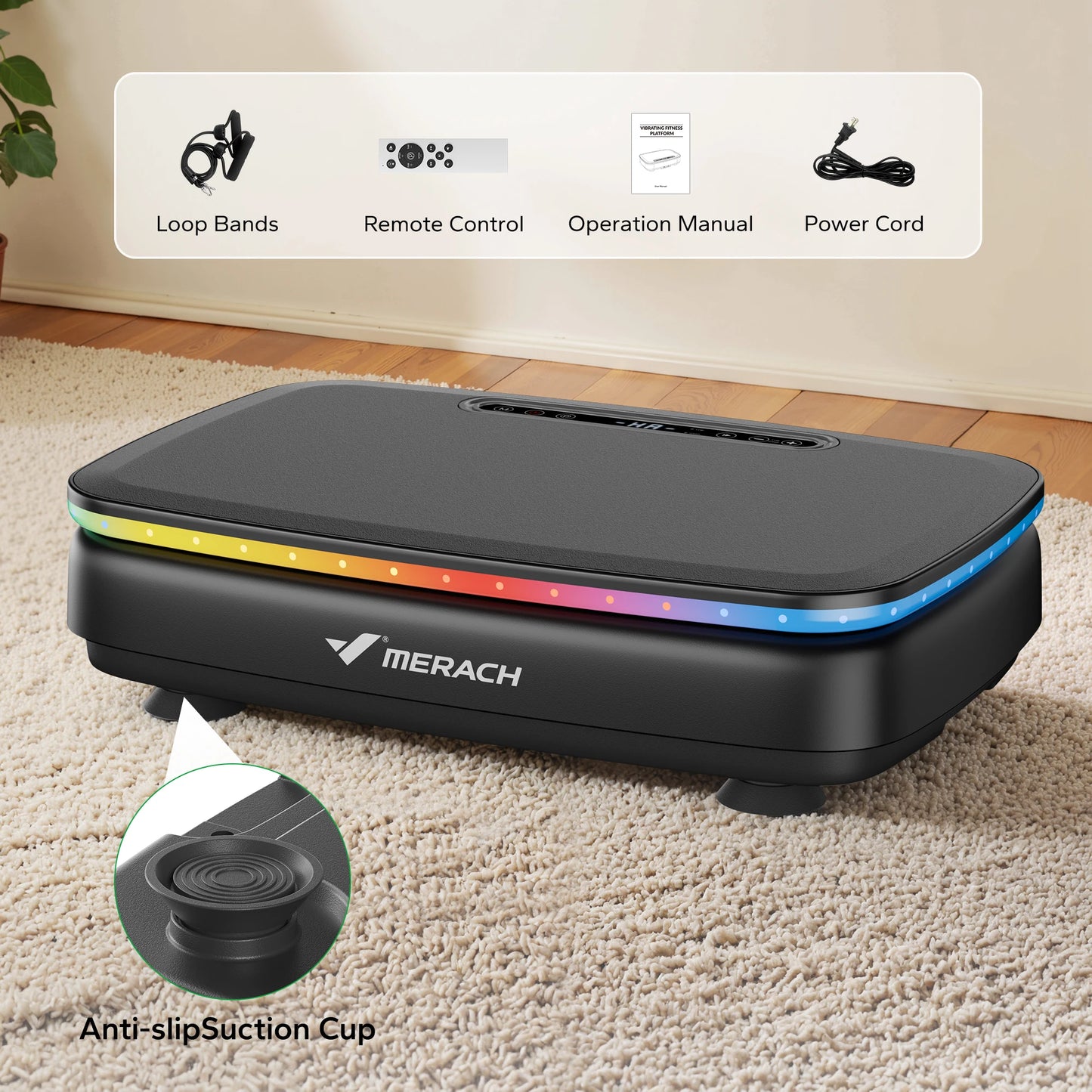 Merach Vibration Plate Exercise Machine With Remote Control