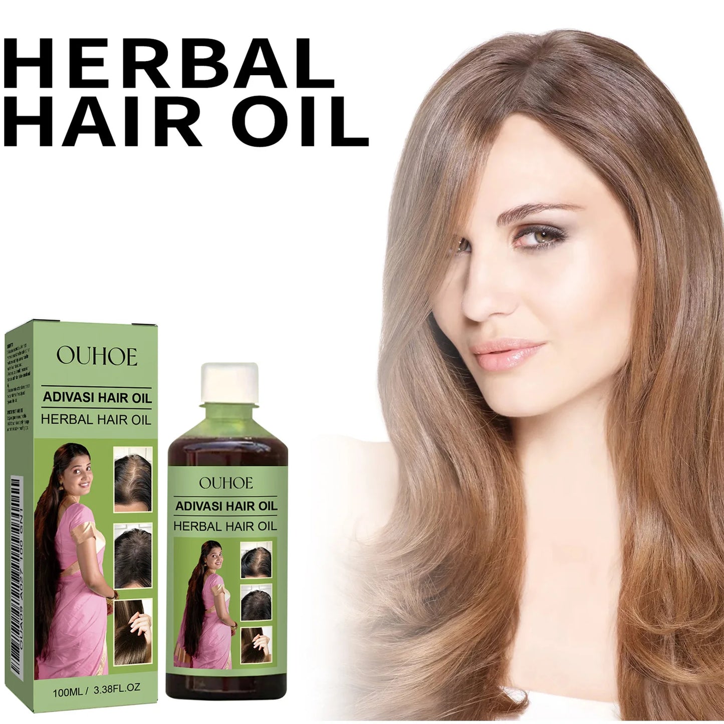 OUHOE Herbal Hair Care Oil For Scalp Nourishment And Strengthening