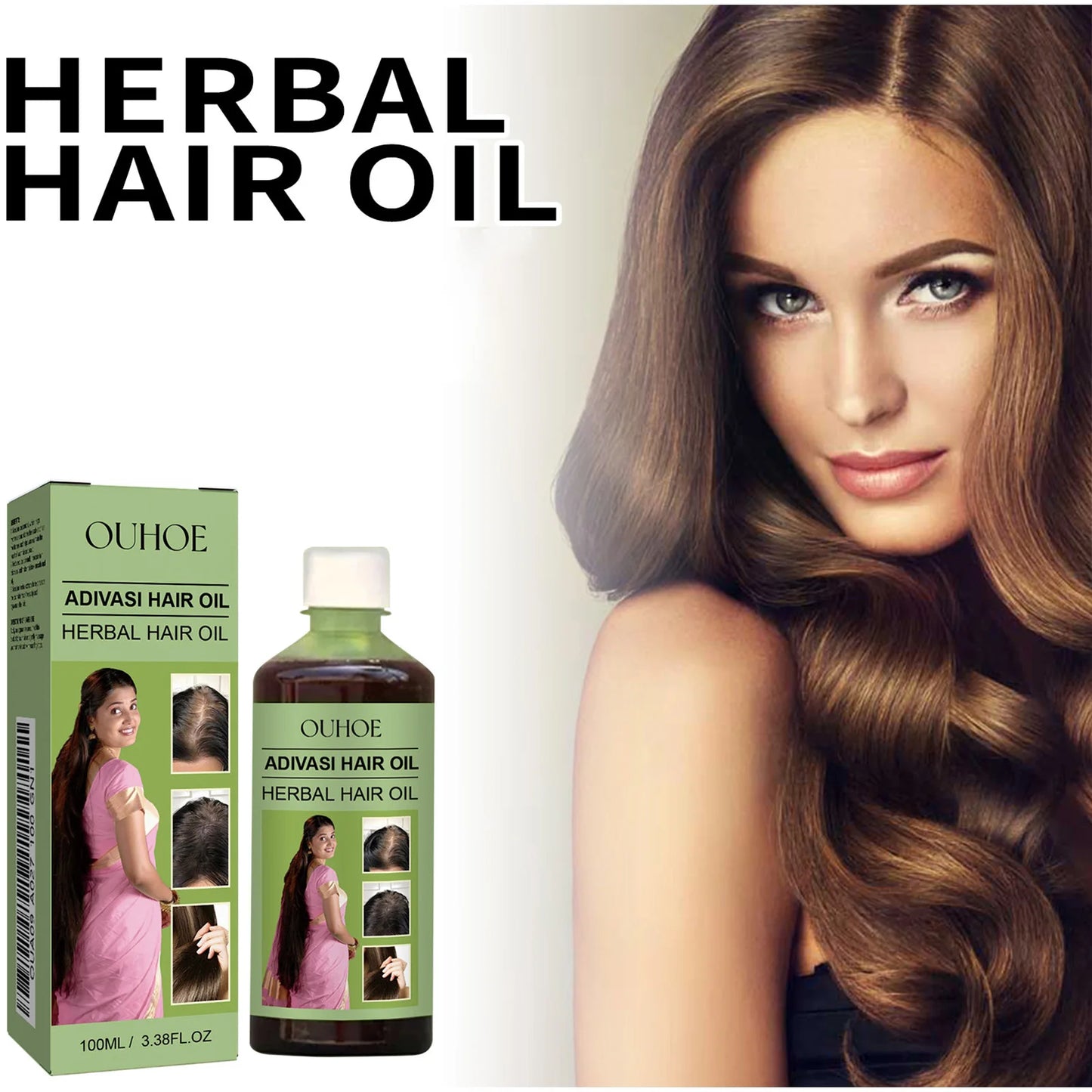 OUHOE Herbal Hair Care Oil For Scalp Nourishment And Strengthening