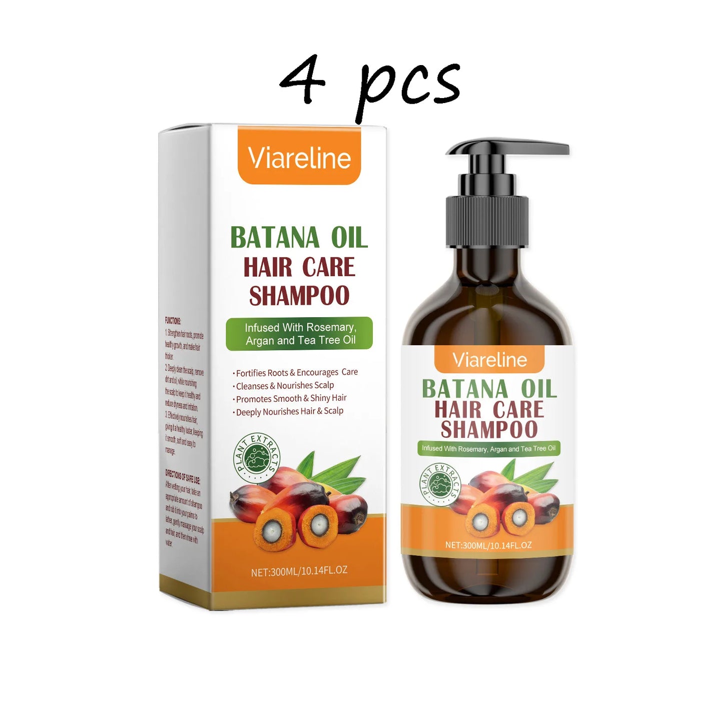 Viareline Batana Oil Hair Shampoo Gentle Cleansing Formula