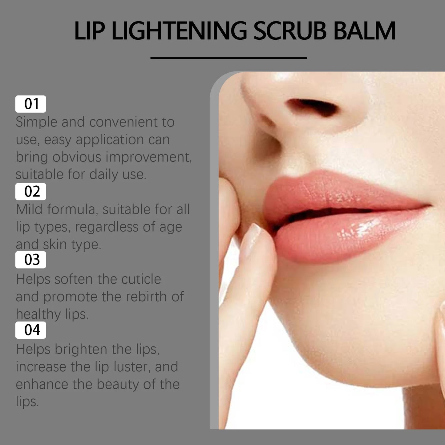 Moisturizing Lip Scrub Balm Nourishing Exfoliating Cream Remove Dead Skin Restoring Gloss