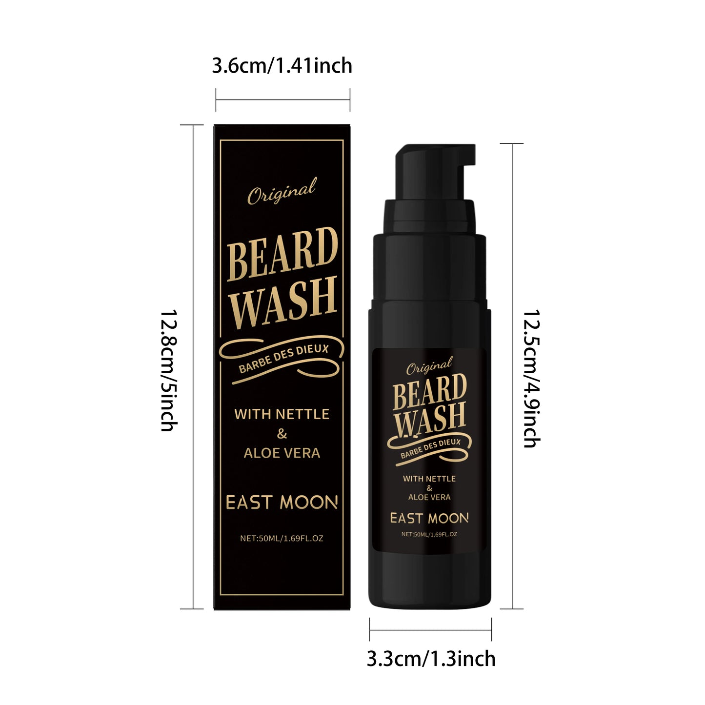 East Moon Men Bubble Beard Wash Gel Moisturizing And Refreshing