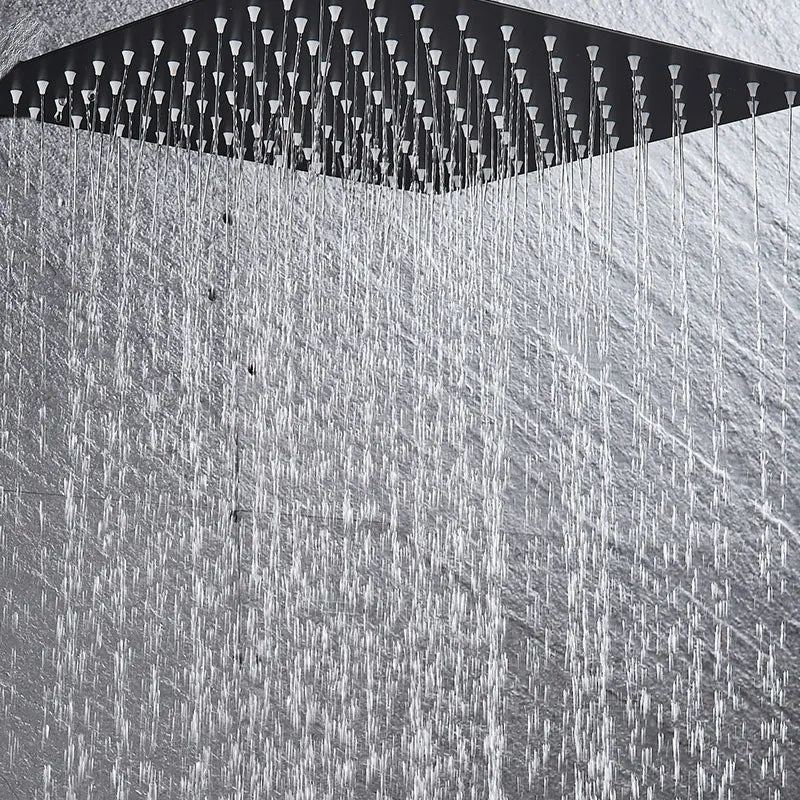 Fmhjfisd Square Ultrathin Ceiling Mount Shower Head Stainless Steel