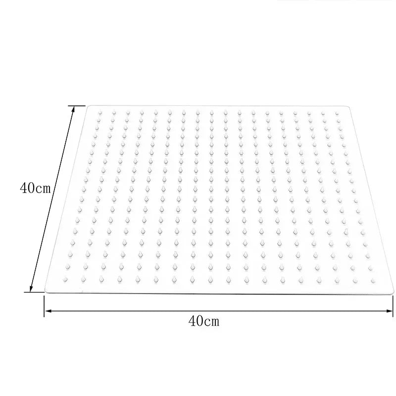 Fmhjfisd Square Ultrathin Ceiling Mount Shower Head Stainless Steel