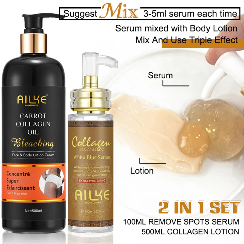 AILKE Skin Whitening Serum for Face and Dark Spots