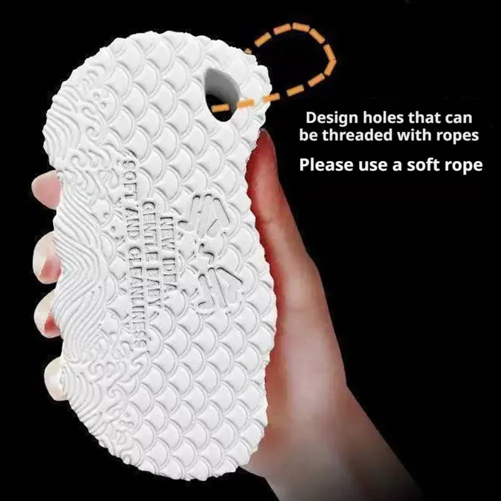 Children Exfoliating Bath Sponge Shower Massager Peeling Tool