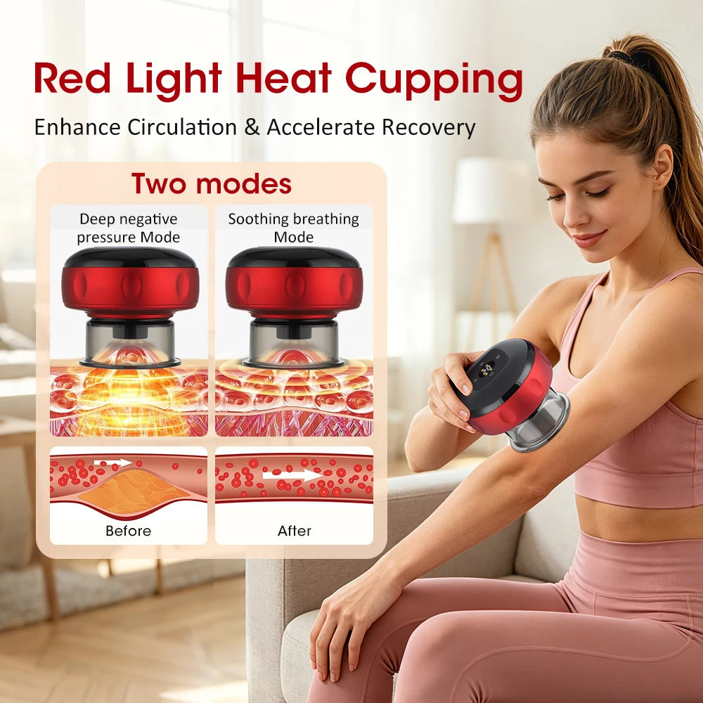 Hailicare Electric Cupping Massager Vacuum Suction Gua Sha Device