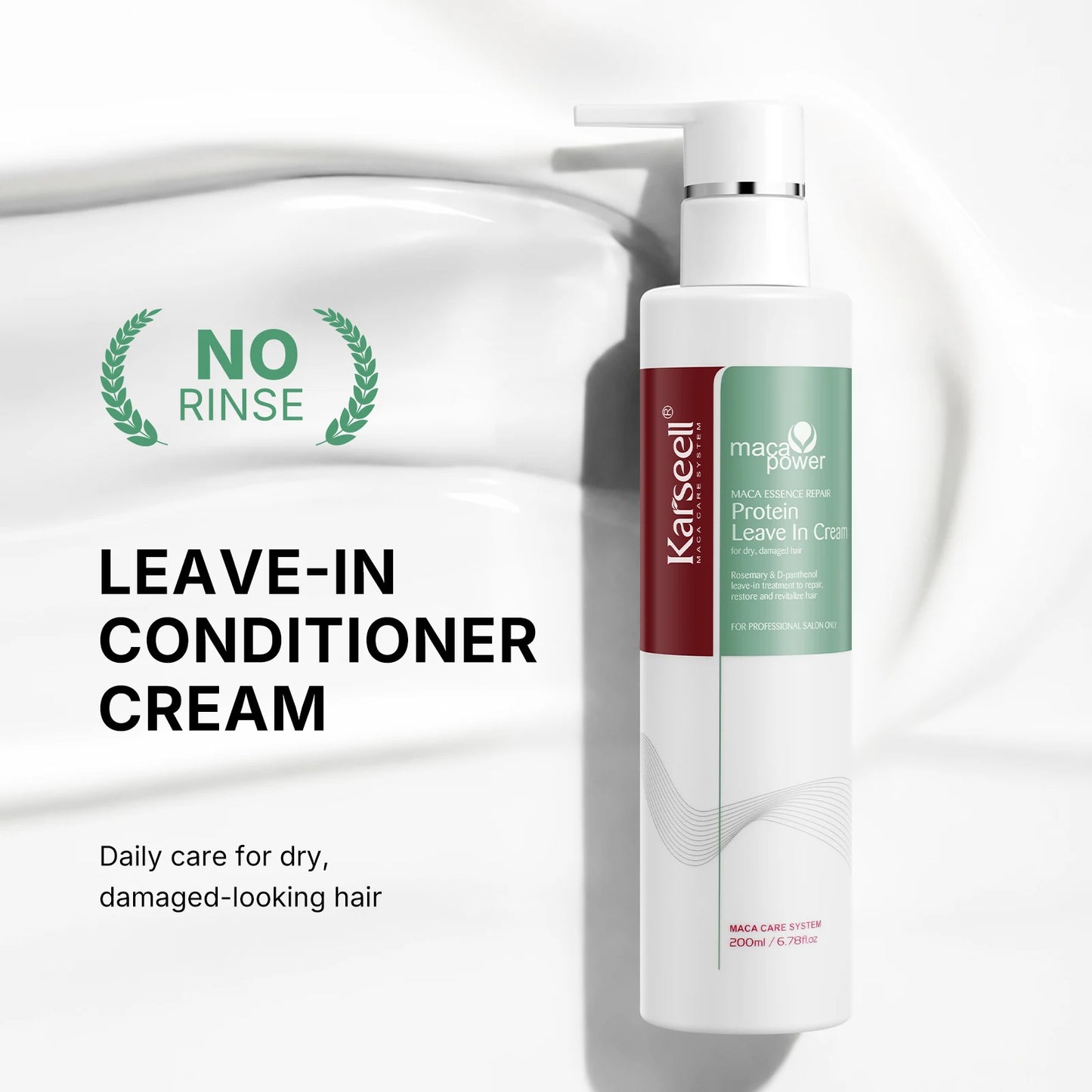 Karseell Protein Leave In Cream Repair Conditioner For Hair Types