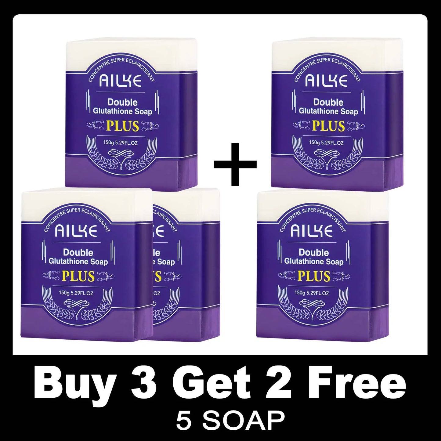 AILKE Glutathione Plus Skin Care Set Advanced Lightening Lotion