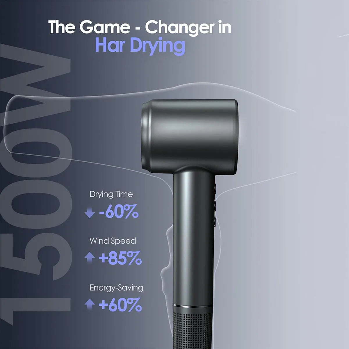 Totmizby High Speed Brushless Hair Dryer With Negative Ions