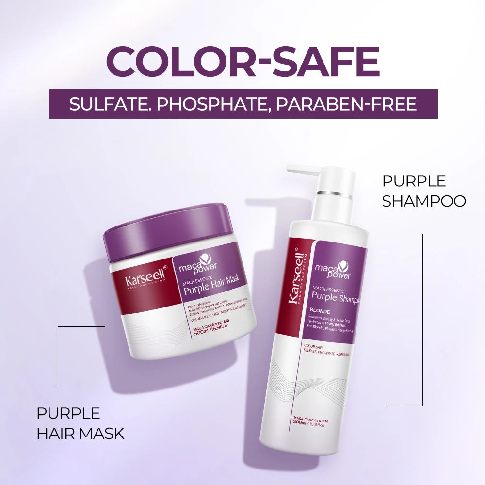 Karseell Hair Mask And Shampoo Neutralizes Brass Tones