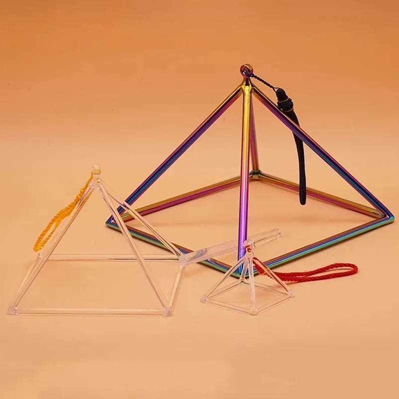 OLOMCrystal Pyramid Singing Bowl For Sound Healing Therapy