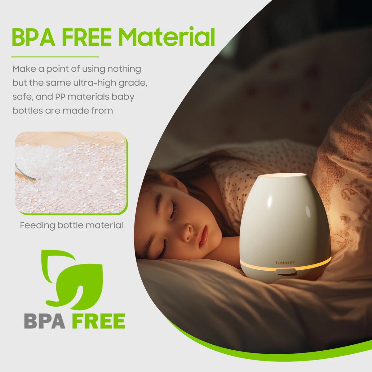 Fashome Ultrasonic Essential Oil Diffuser With Aromatherapy Humidifier