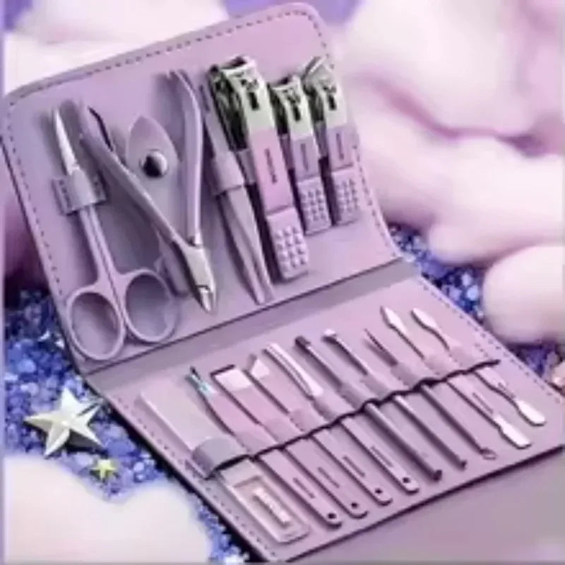 Stainless Steel Nail Clippers And Cuticle Nipper Travel Set