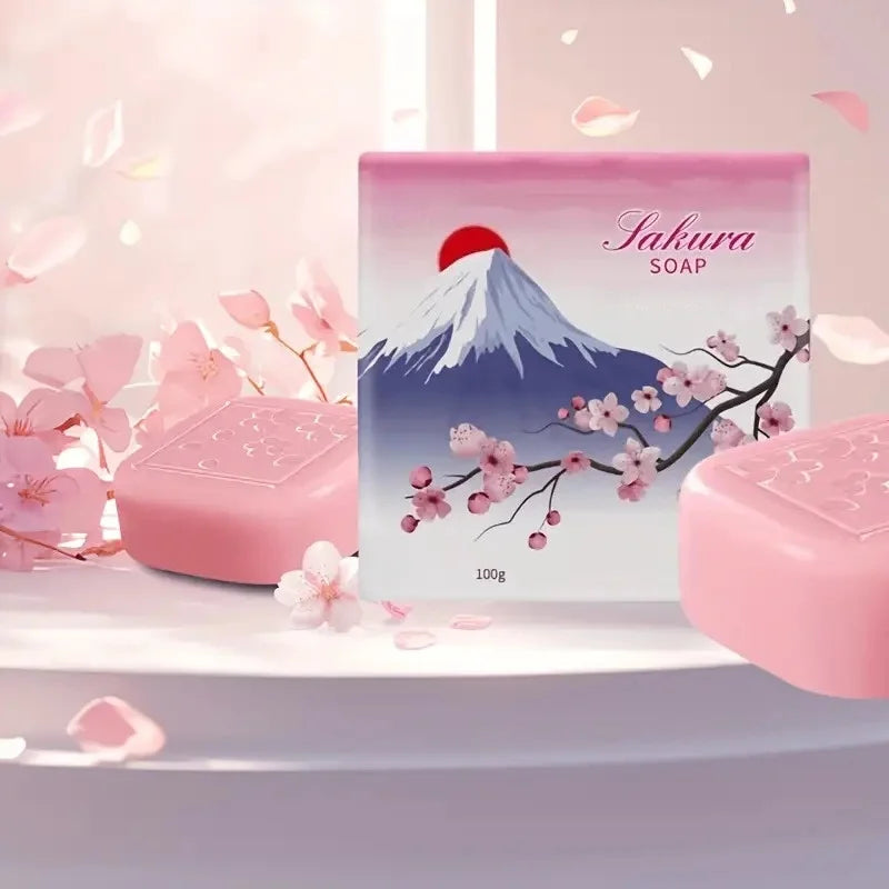 Zudaifu Sakura Bar Soap Deep Cleansing Hydrating For Whole Body