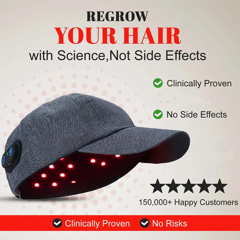 Astarexin 97 LEDs Red Light Therapy Hair Cap Near Infrared 660nm 850nm