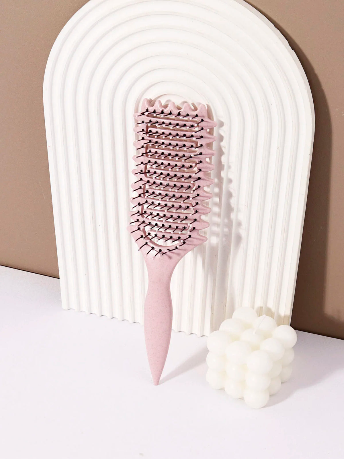 Hollow Massage Nylon Styling Brush For Hair And Wigs
