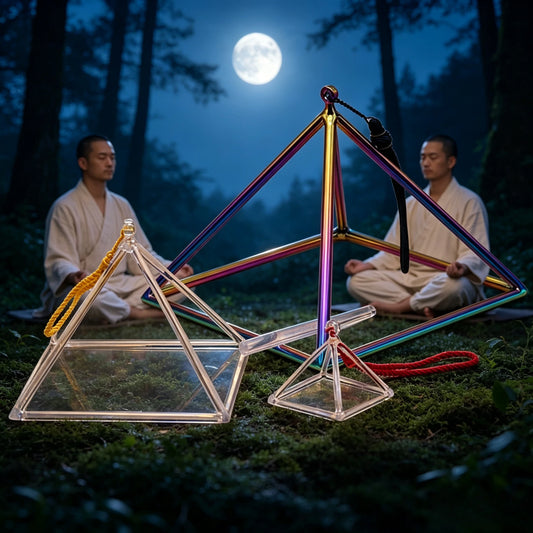 OLOMCrystal Pyramid Singing Bowl For Sound Healing Therapy