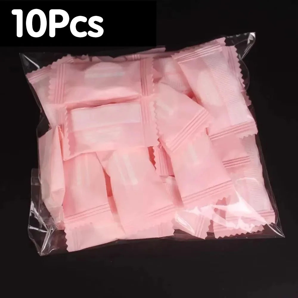 Mini Compressed Travel Towel Disposable Cotton Face Care Tablets