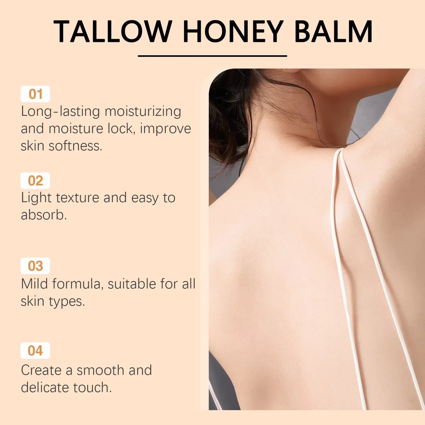WIYUN Tallow Honey Balm Hydrating Skin Cream For Firming Elasticity