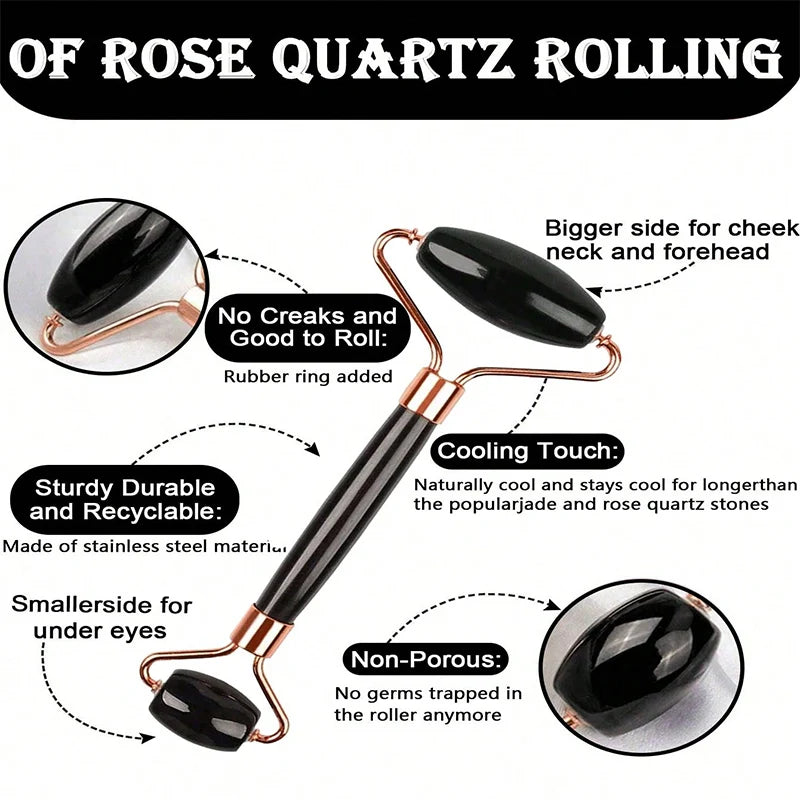 Ice Face Roller Gua Sha Tool Set Portable Skin Care Accessory