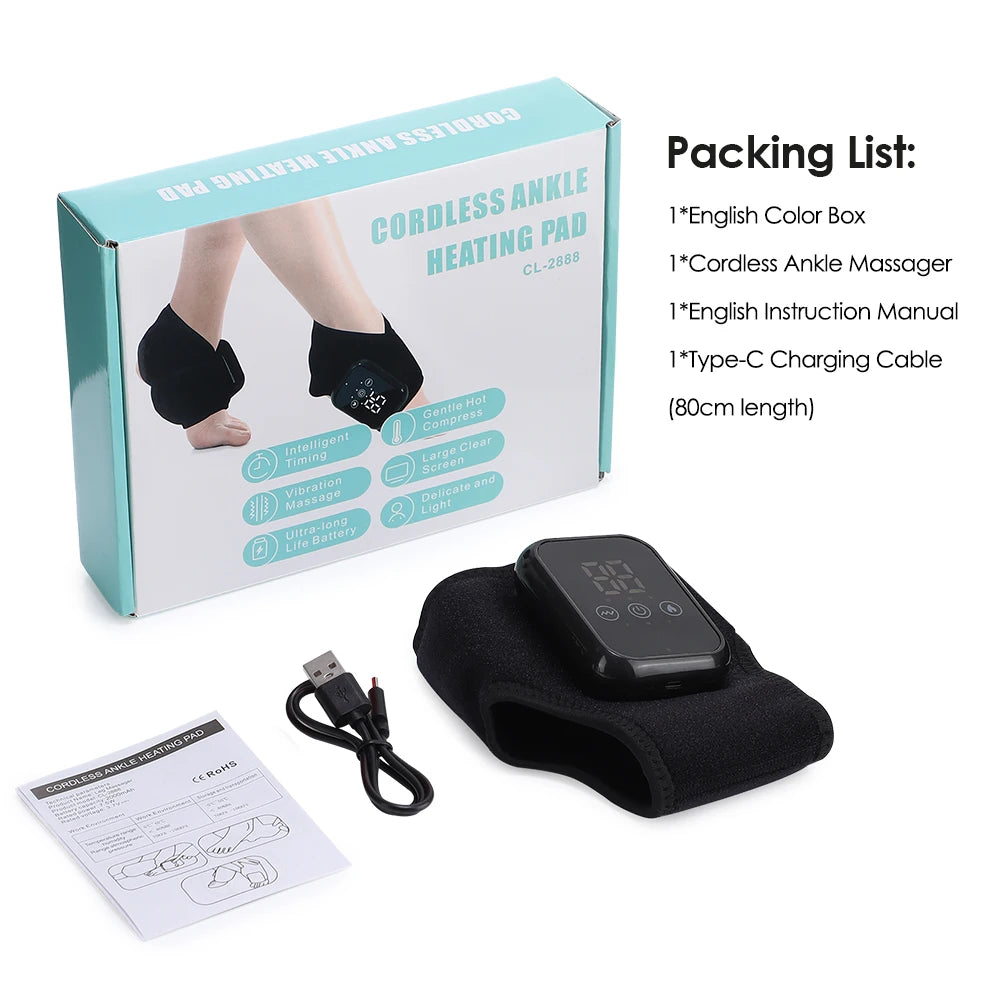 Hailicare Ankle Massager With Heat And Vibration