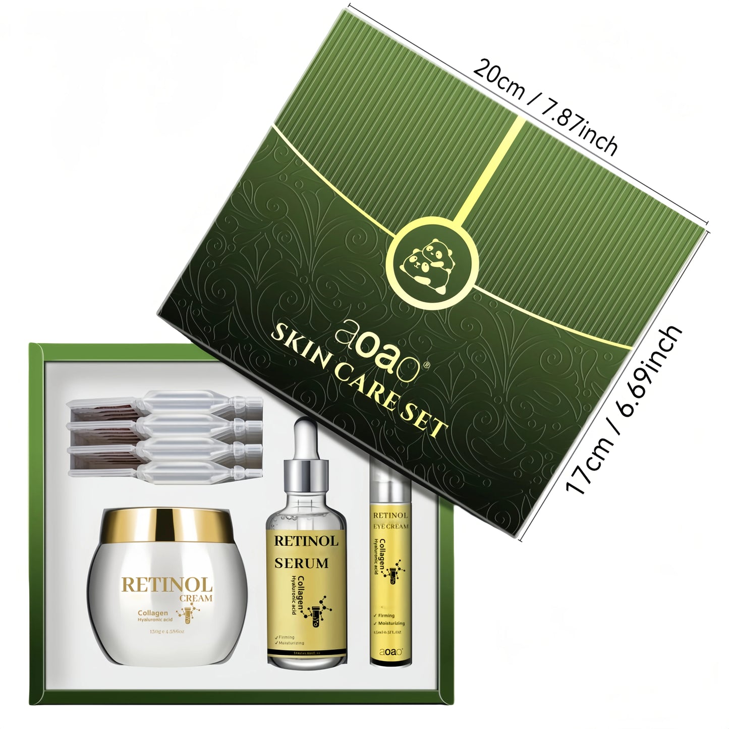 Aoao Retinol Essence Cream and Collagen Moisturizer Set for Hydration